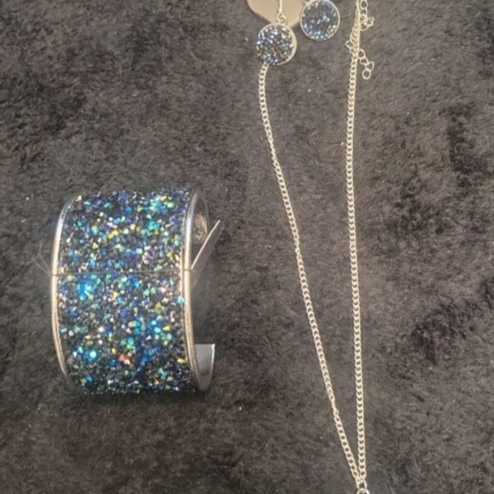 Paparazzi Blue Jewelry Set
